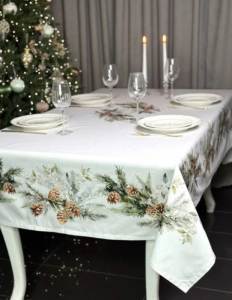 Скатерть (круглая) CHRISTMAS SONNET 150 см