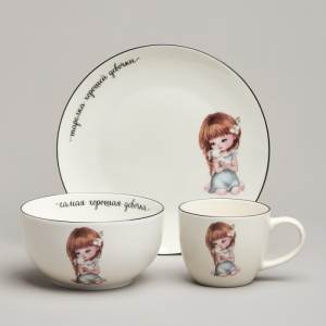 Комплект посуды GIRL