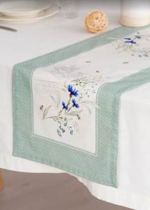 Скатерть прямоугольная декоративная Bluet 40*140 см