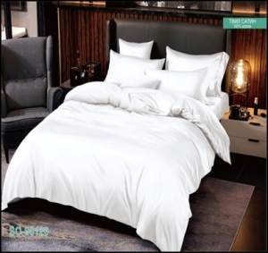 Простынь Butterfly WHITE SATIN евро